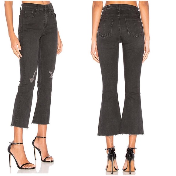 RAG and BONE 10 inch Crop Flare - Picture 2 of 7